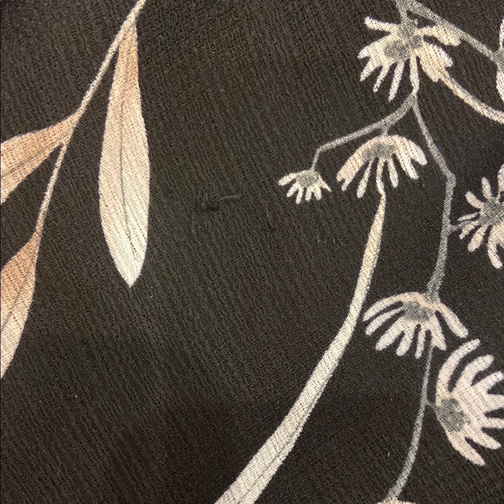 Floral Black Wrap Dress - Picture 5 of 7